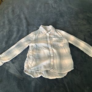 Toddler plaid button up